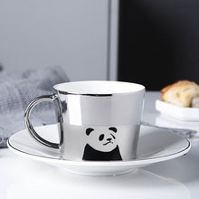 Load image into Gallery viewer, Reflection coffee cup with plate cool cups and mugs creative mark drinkware